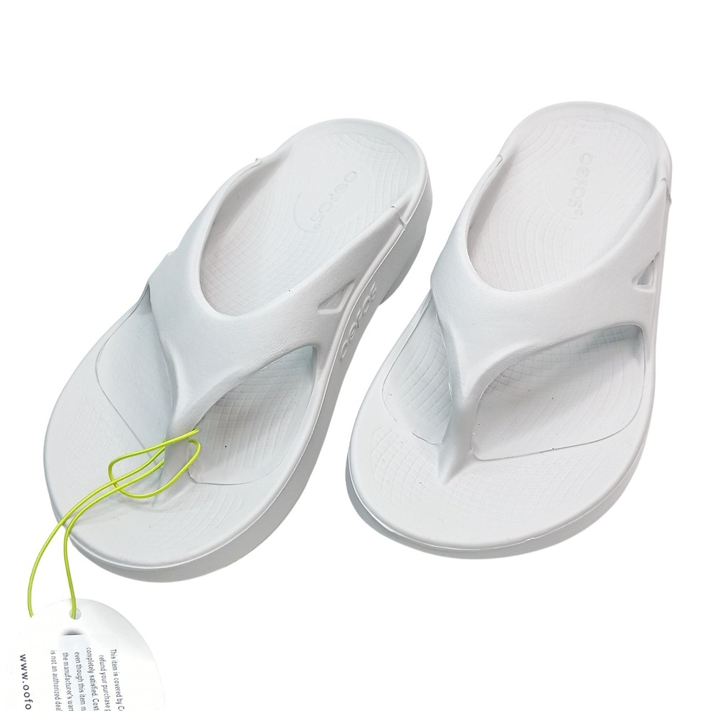 OOFOS OOriginal Thong Sandals Women Size 6 Moonstone Recovery Foam 1000